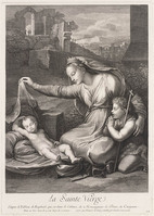 KG 14568
<br/>
Maria met Kind en Johannes de Doper
<br/>
<em>Poilly, François (1671-1723)</em>